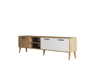 Houten TV-meubel "Exxen" - 180 x 35 x 53 cm - Wit