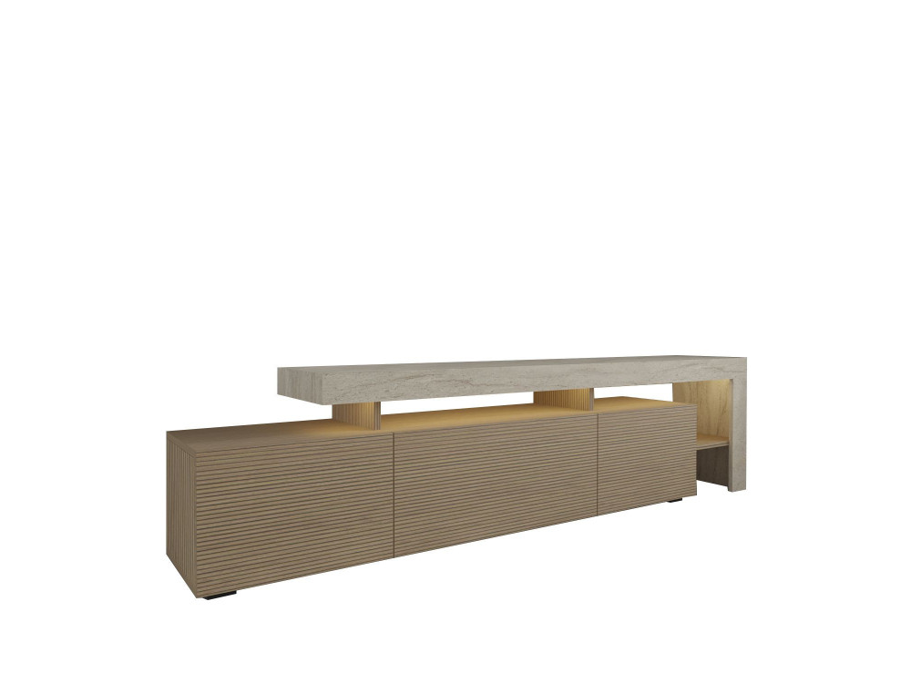 Houten TV-meubel "Beliz" - 192 x 37 x 53 cm - Beige