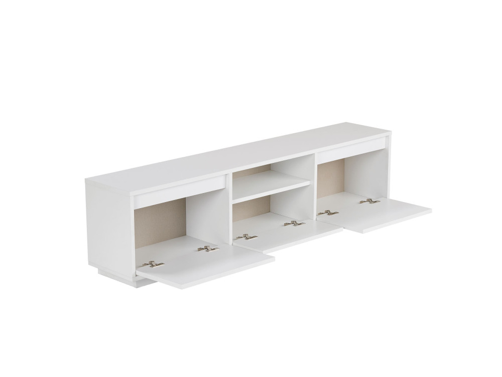 Houten TV-meubel "Sentinel" - 160 x 30 x 42 cm - Wit
