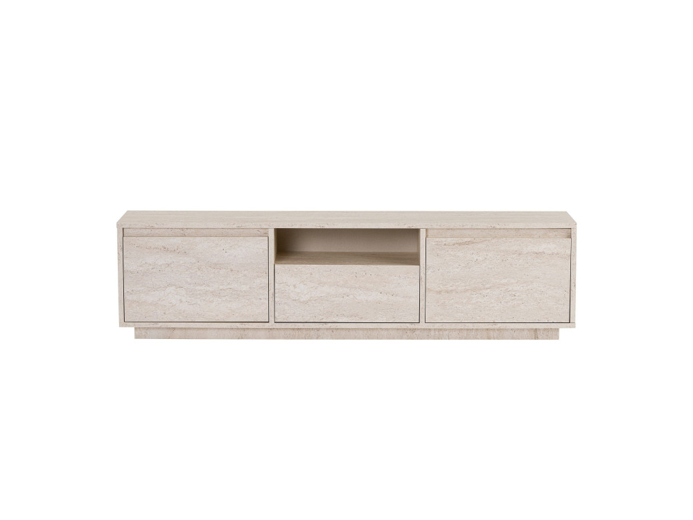 Houten TV-meubel "Sentinel" - 160 x 30 x 42 cm - Travertin