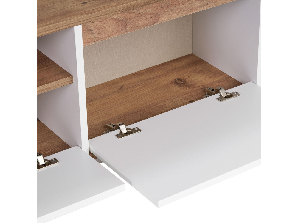 Houten TV-meubel "Sentinel" - 160 x 30 x 42 cm - Wit