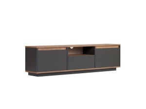 Houten TV-meubel "Sentinel" - 160 x 30 x 42 cm - Antraciet grijs