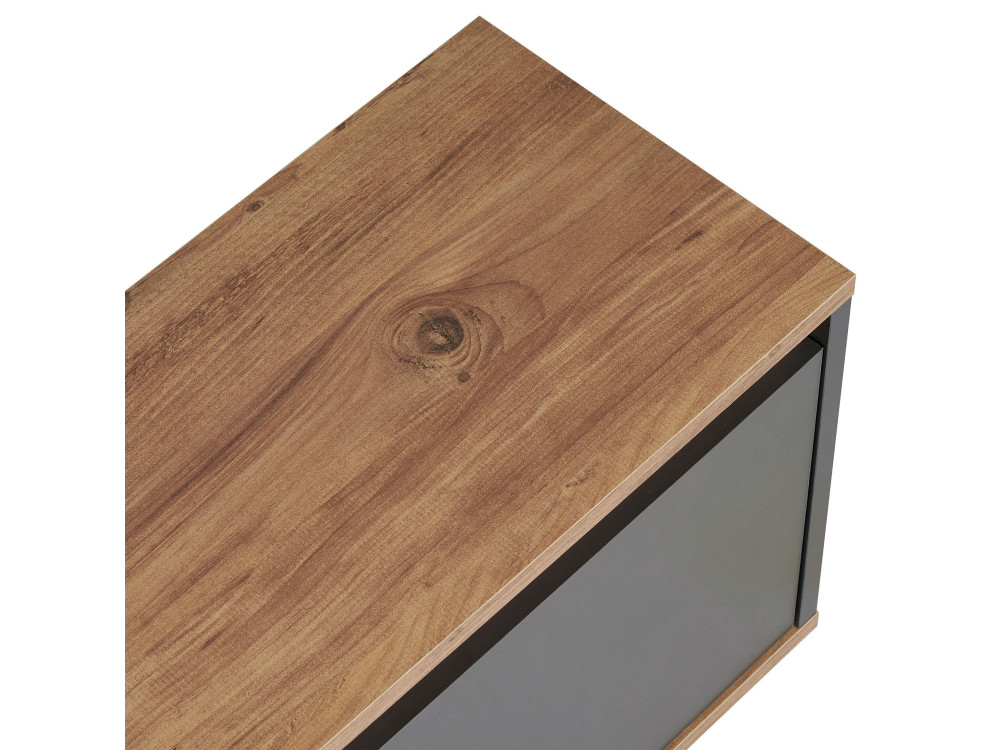 Houten TV-meubel "Sentinel" - 160 x 30 x 42 cm - Antraciet grijs