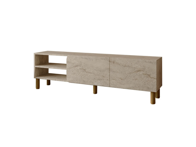 Houten TV-meubel "River" - 150 x 31 x 48 cm - Travertin