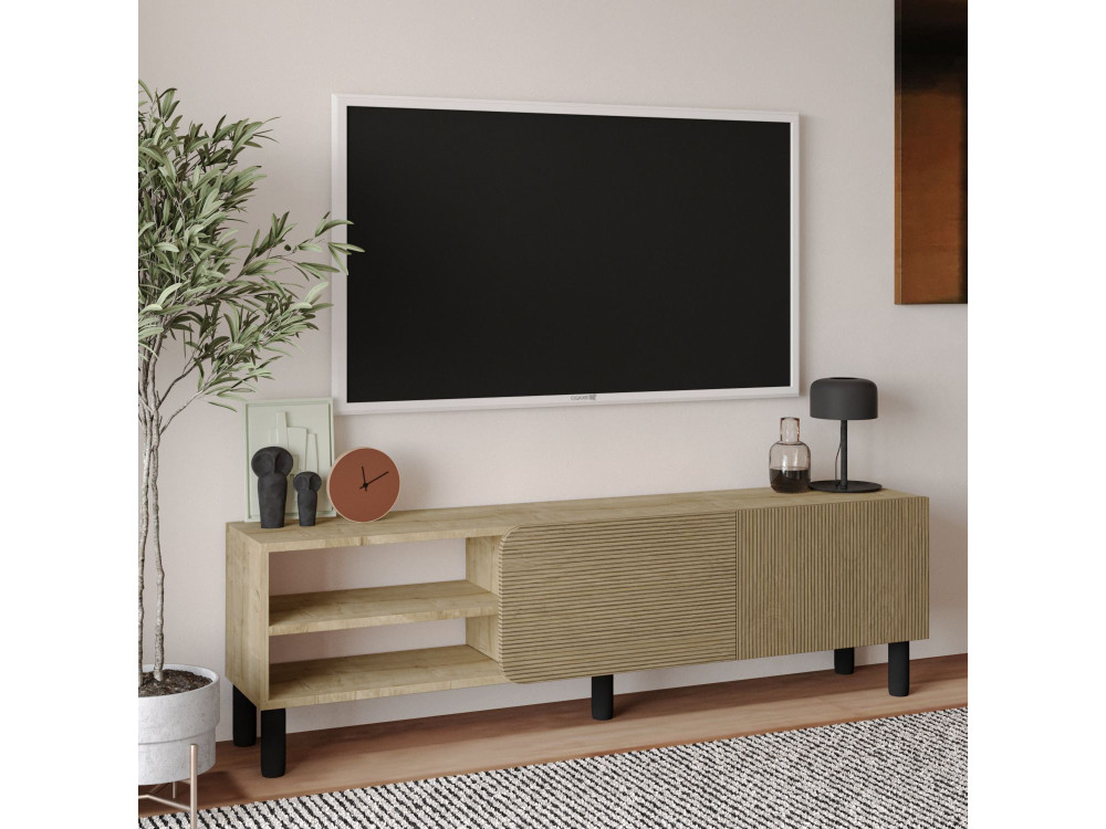 River" houten TV-meubel - 150 x 31 x 48 cm - Beige