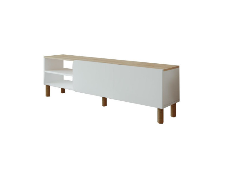 Houten TV-meubel "River" - 150 x 31 x 48 cm - Wit