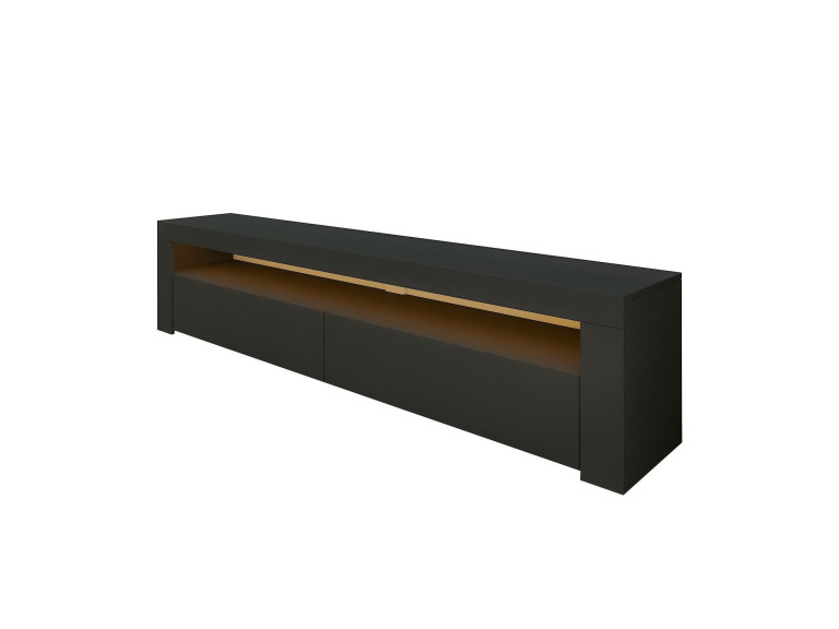 Houten TV-meubel "Bati" - 150 x 36 x 46 cm - Antraciet grijs