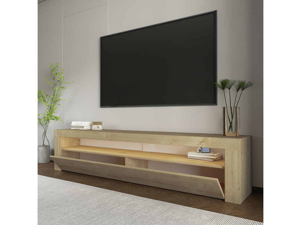 Houten TV-meubel "Bati" - 150 x 36 x 46 cm - Beige