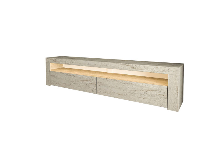 Houten TV-meubel "Bati" - 150 x 36 x 46 cm - Travertin