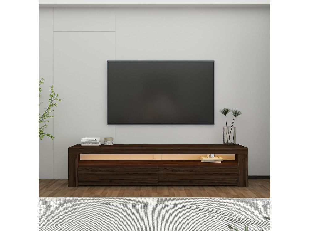 Houten TV-meubel "Bati" - 150 x 36 x 46 cm - Bruin