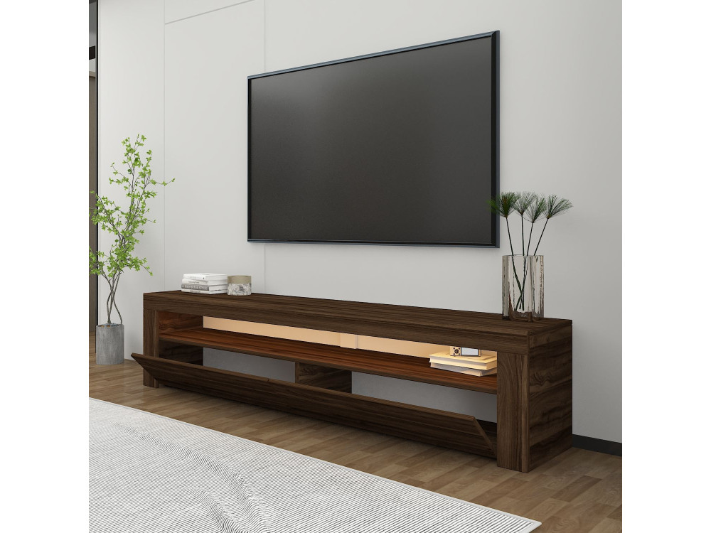 Houten TV-meubel "Bati" - 150 x 36 x 46 cm - Bruin