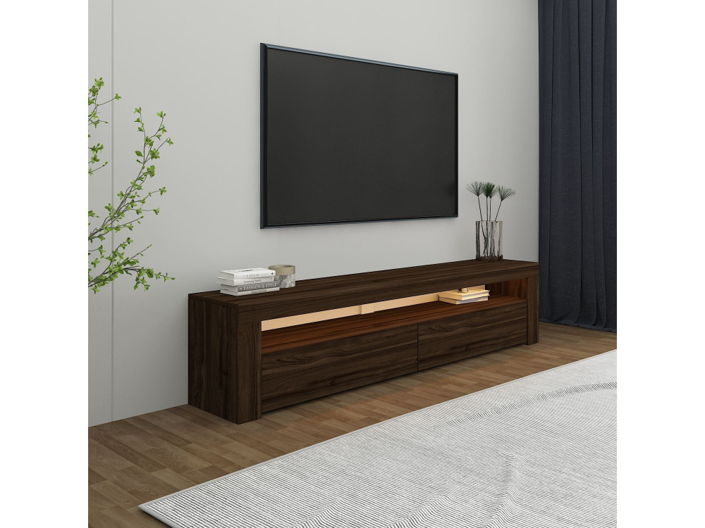 Houten TV-meubel "Bati" - 150 x 36 x 46 cm - Bruin