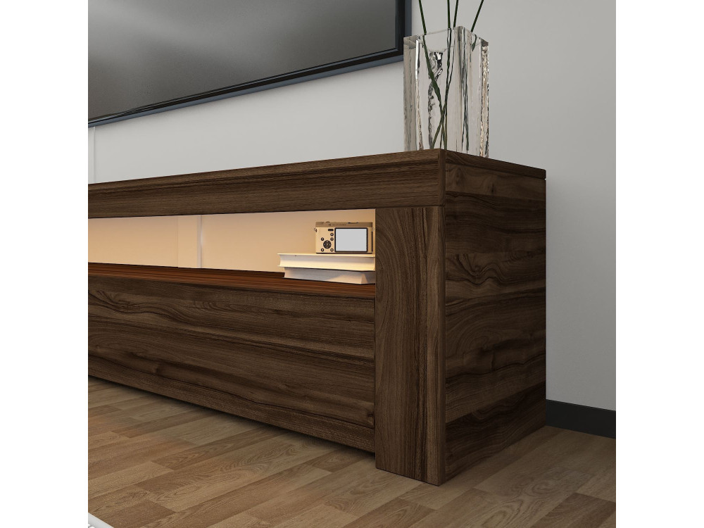 Houten TV-meubel "Bati" - 150 x 36 x 46 cm - Bruin