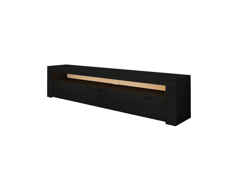 Houten TV-meubel "Bati" - 150 x 36 x 46 cm - Zwart