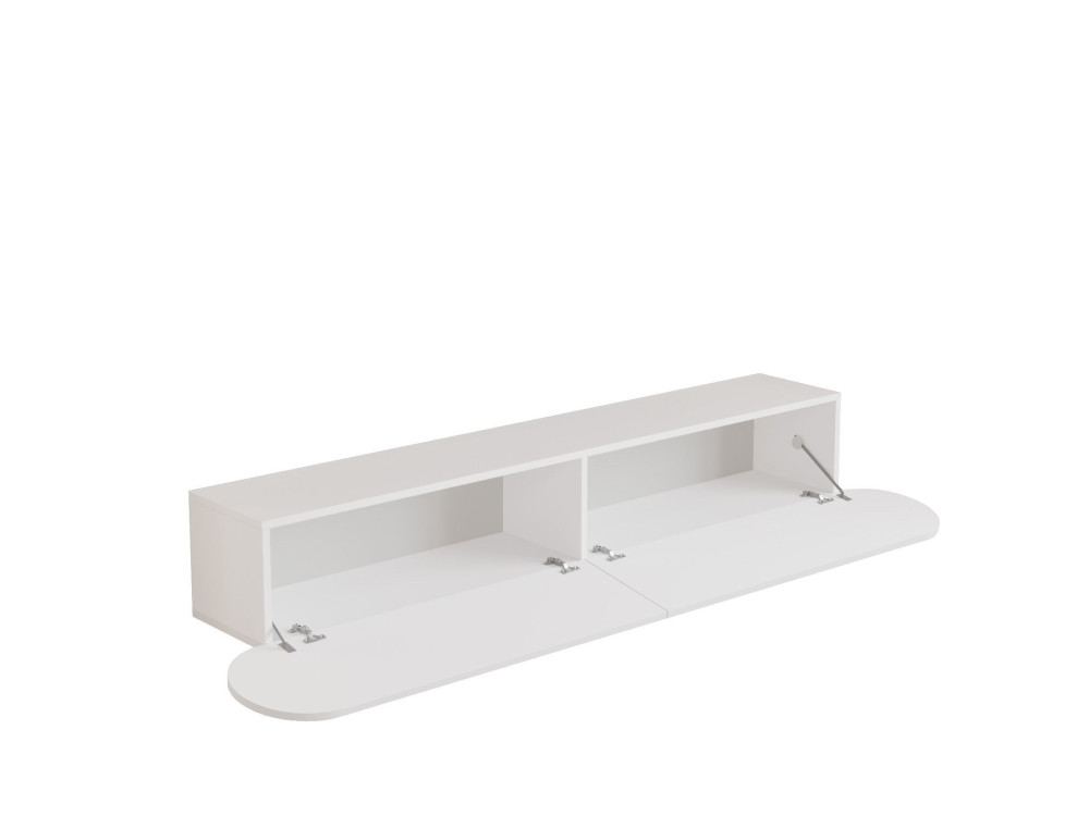 Houten TV-standaard LUM1 - 180 x 31 x 29 cm - Wit