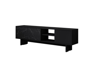 Houten TV-meubel "Ravello" - 150 x 30 x 45 cm - Zwart