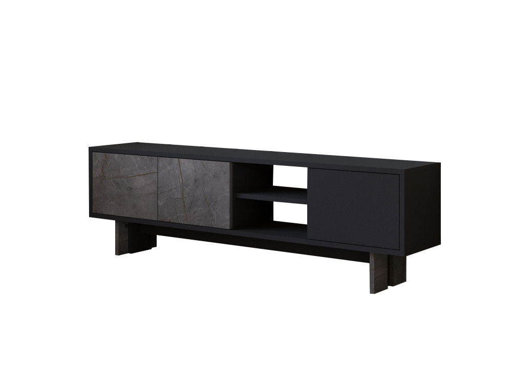 Houten TV-meubel "Ravello" - 150 x 30 x 45 cm - Antracietgrijs