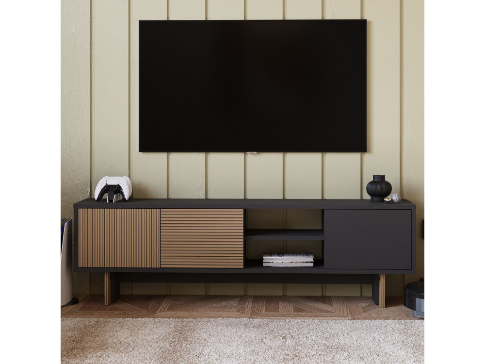 Houten TV-meubel "Ravello" - 150 x 30 x 45 cm - Bruin