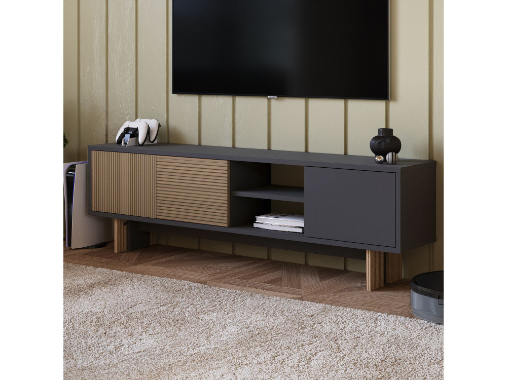Houten TV-meubel "Ravello" - 150 x 30 x 45 cm - Bruin