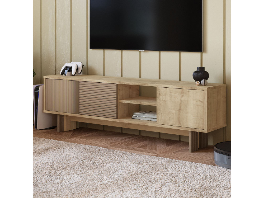 Houten TV-meubel "Ravello" - 150 x 30 x 45 cm - Beige