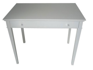 Sidetable - Bijzettafel tafel - Kleur: wit - 1 lade