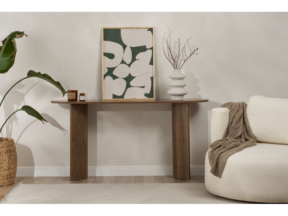 "Sira" houten dressoir - 150 x 35 x 75 cm - Walnoot