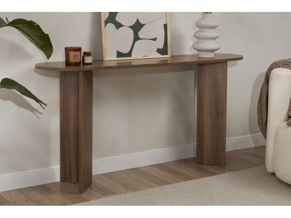 "Sira" houten dressoir - 150 x 35 x 75 cm - Walnoot