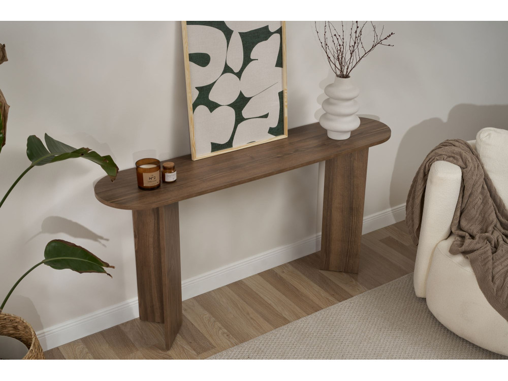 "Sira" houten dressoir - 150 x 35 x 75 cm - Walnoot