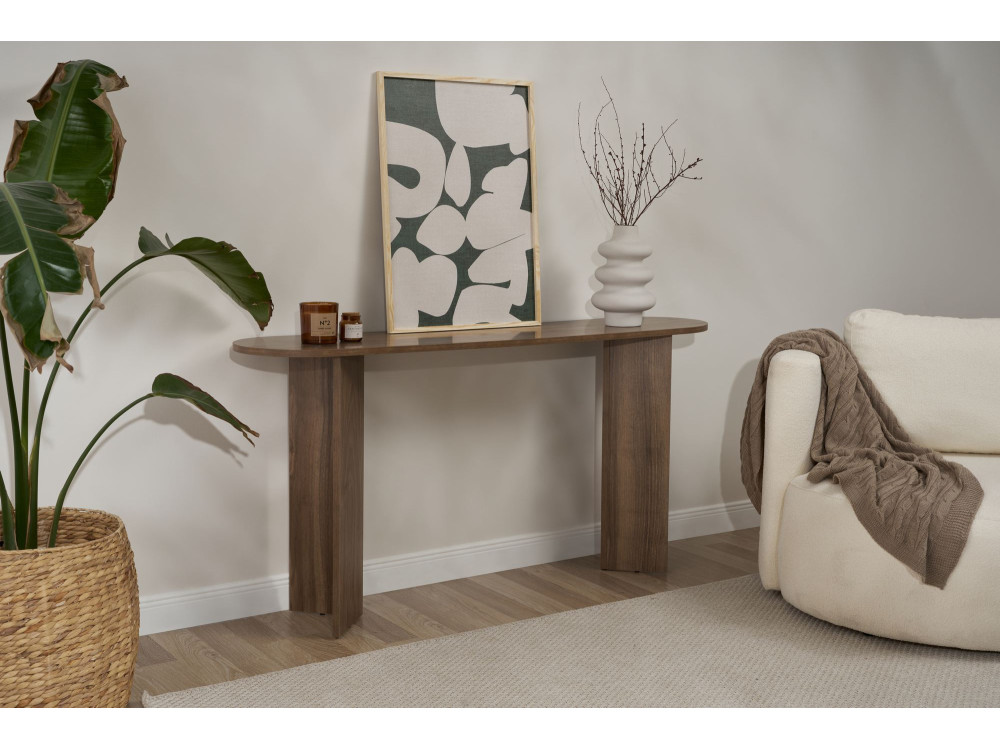 "Sira" houten dressoir - 150 x 35 x 75 cm - Walnoot