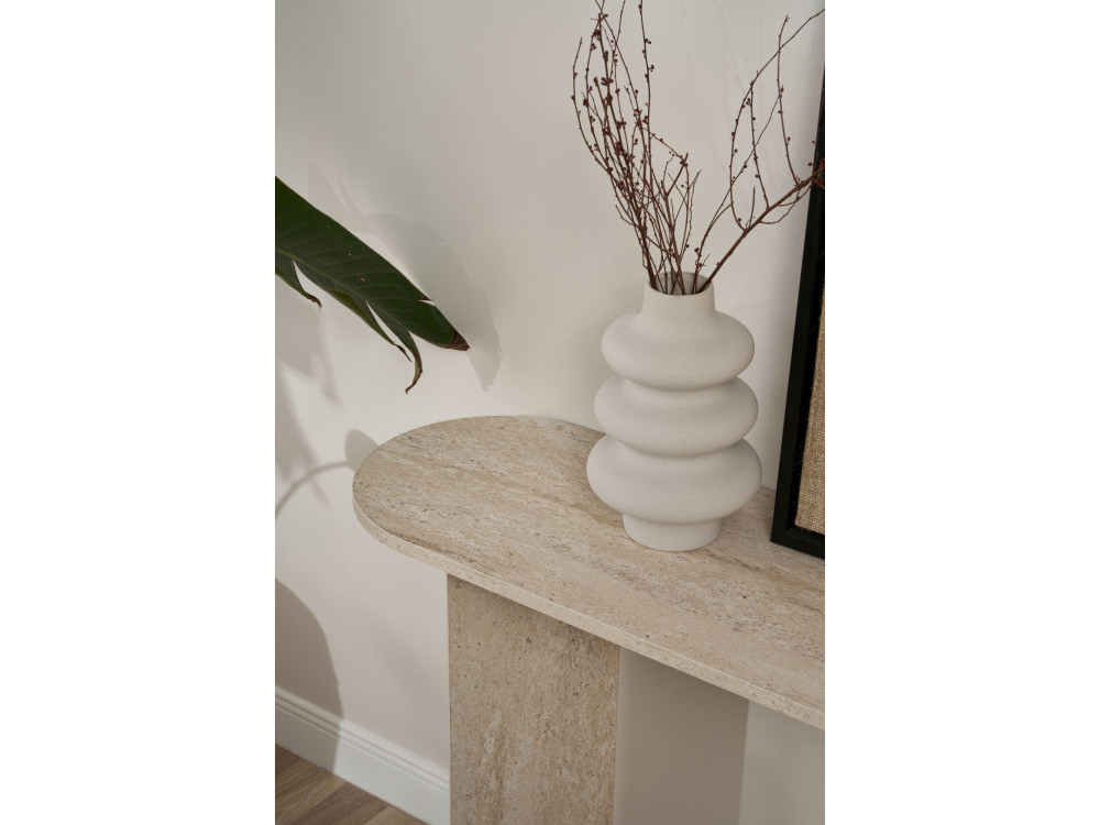 "Sira" houten dressoir - 150 x 35 x 75 cm - Travertijn