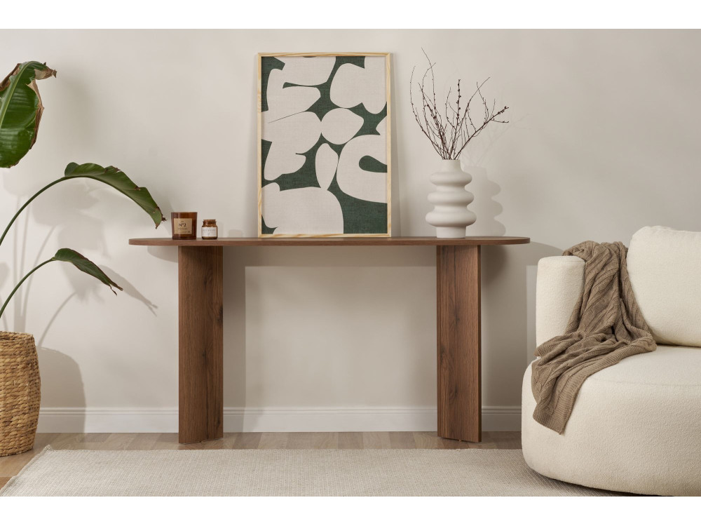 "Sira" houten dressoir - 150 x 35 x 75 cm - Walnoot