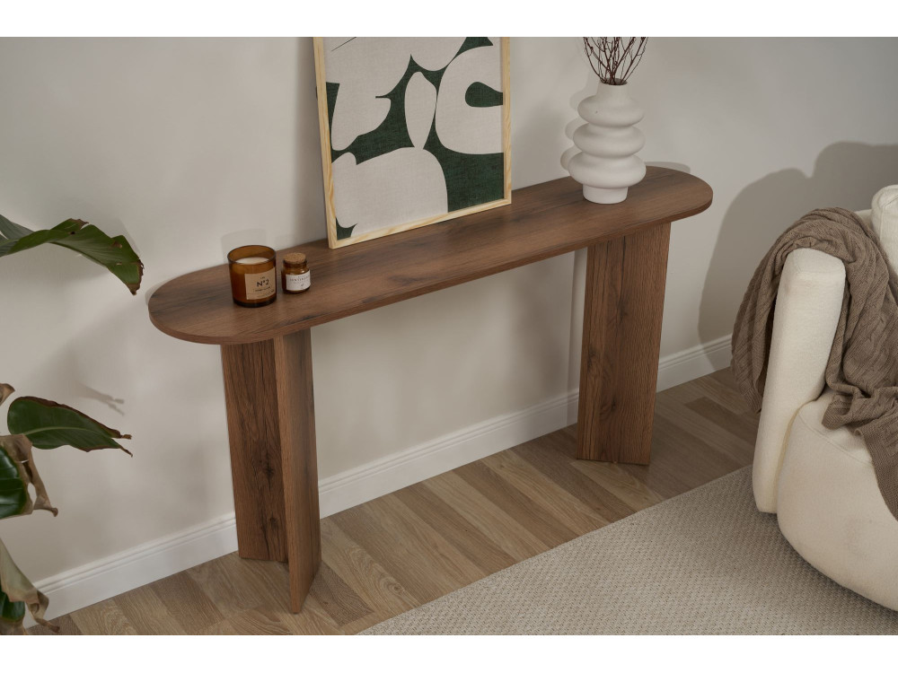 "Sira" houten dressoir - 150 x 35 x 75 cm - Walnoot
