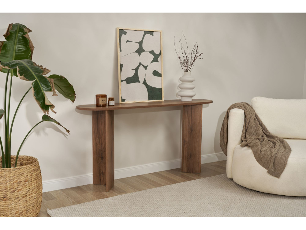 "Sira" houten dressoir - 150 x 35 x 75 cm - Walnoot