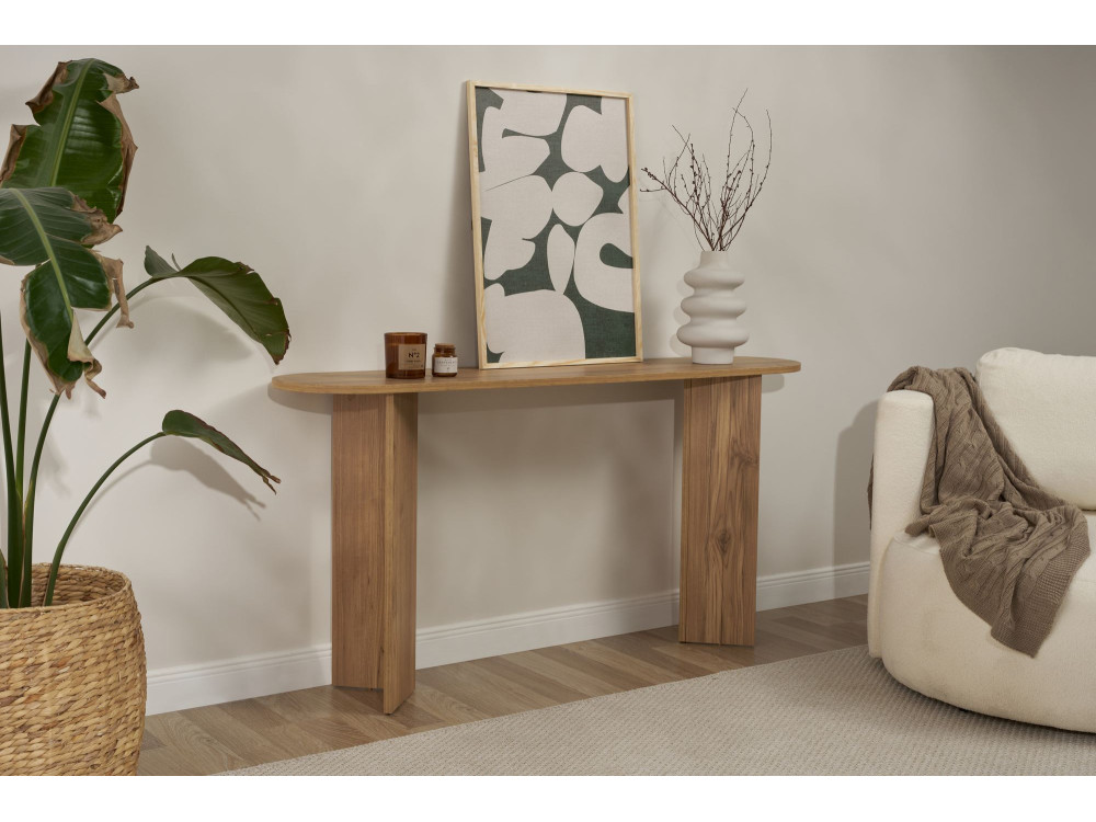 "Sira" houten dressoir - 150 x 35 x 75 cm - Eiken
