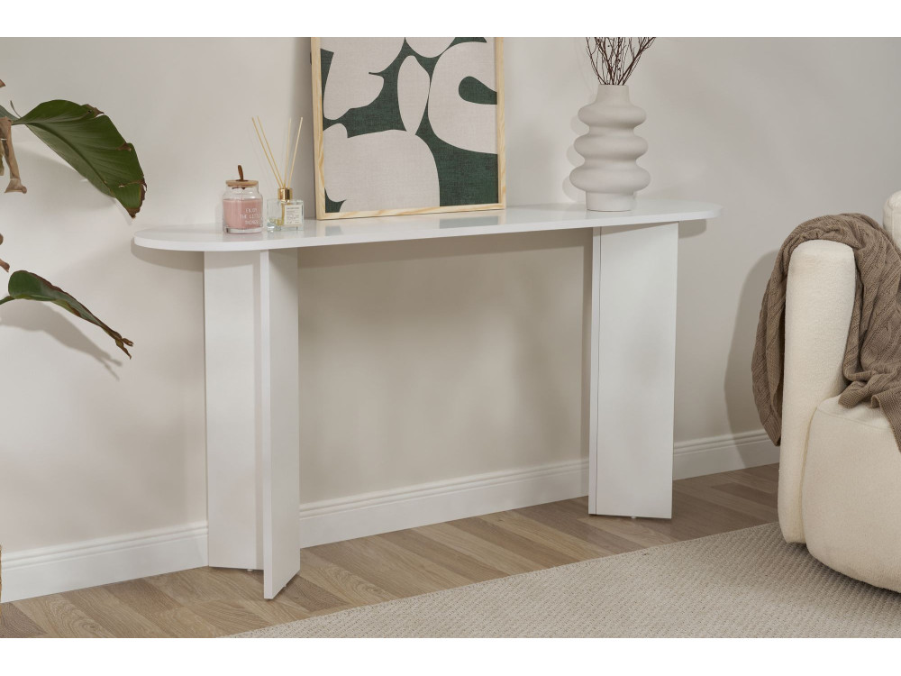 "Sira" houten dressoir - 150 x 35 x 75 cm - Wit