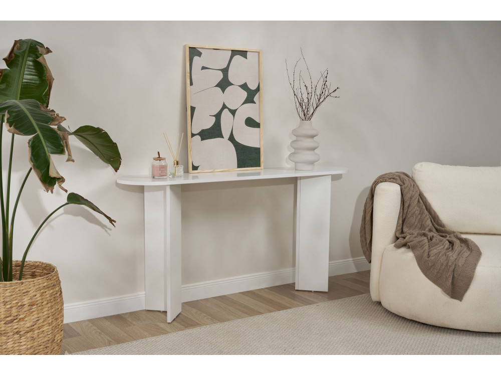 "Sira" houten dressoir - 150 x 35 x 75 cm - Wit