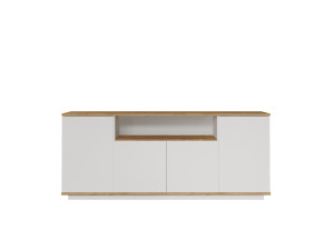Houten dressoir FR15 - 180 x 44 x 75 cm - Atlantic Pine Wit