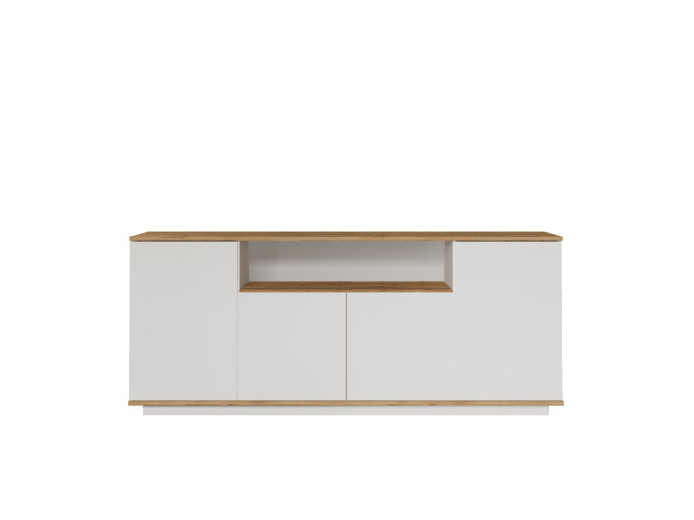 Houten dressoir FR15 - 180 x 44 x 75 cm - Atlantic Pine Wit