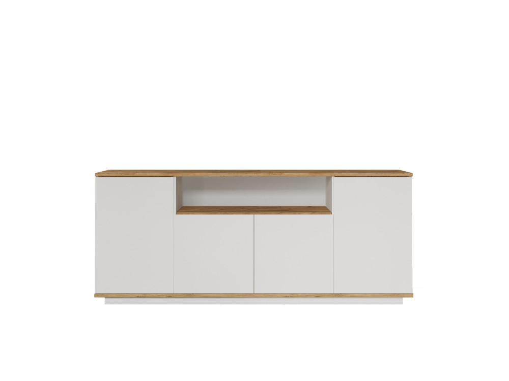 Houten dressoir FR15 - 180 x 44 x 75 cm - Atlantic Pine Wit