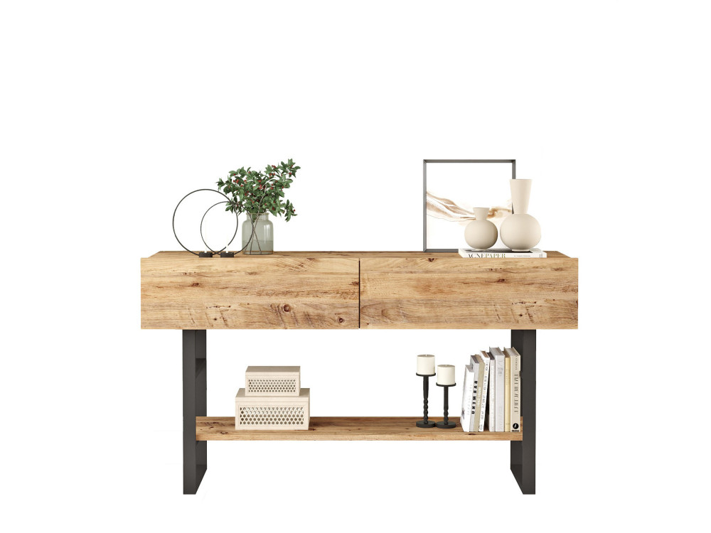 Houten console ML23" - 138 x 43 x 75 cm - Beige