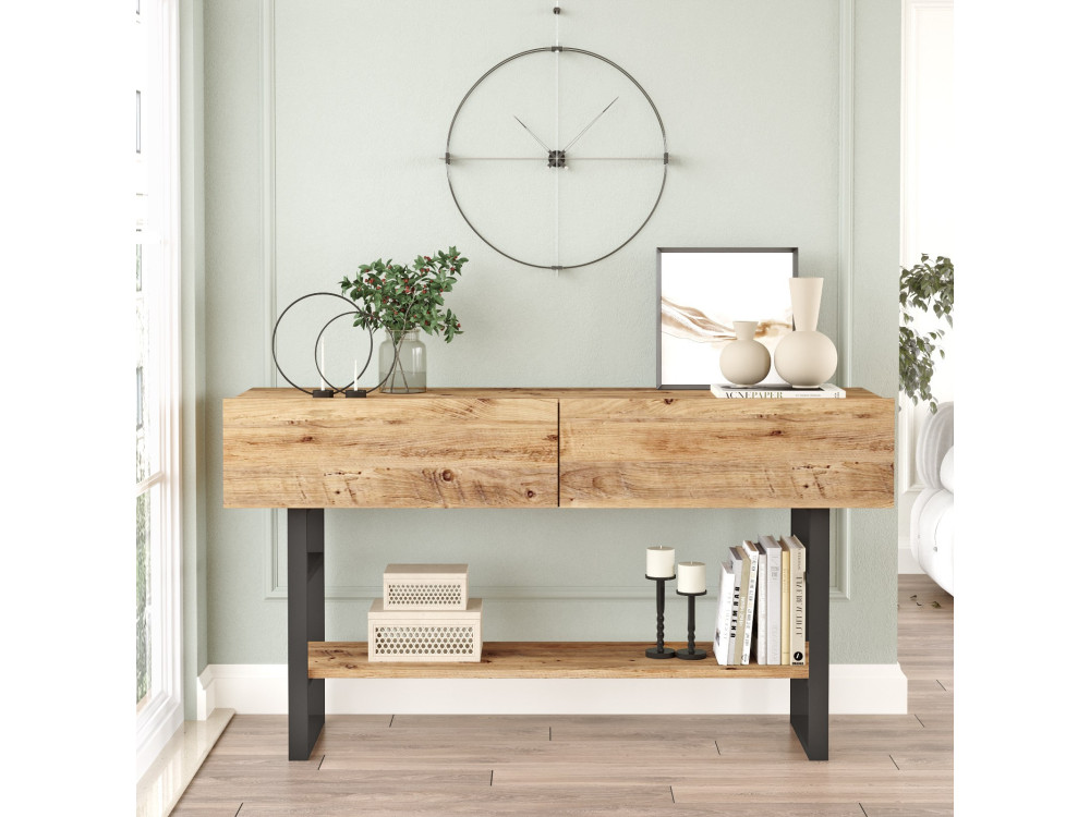 Houten console ML23" - 138 x 43 x 75 cm - Beige