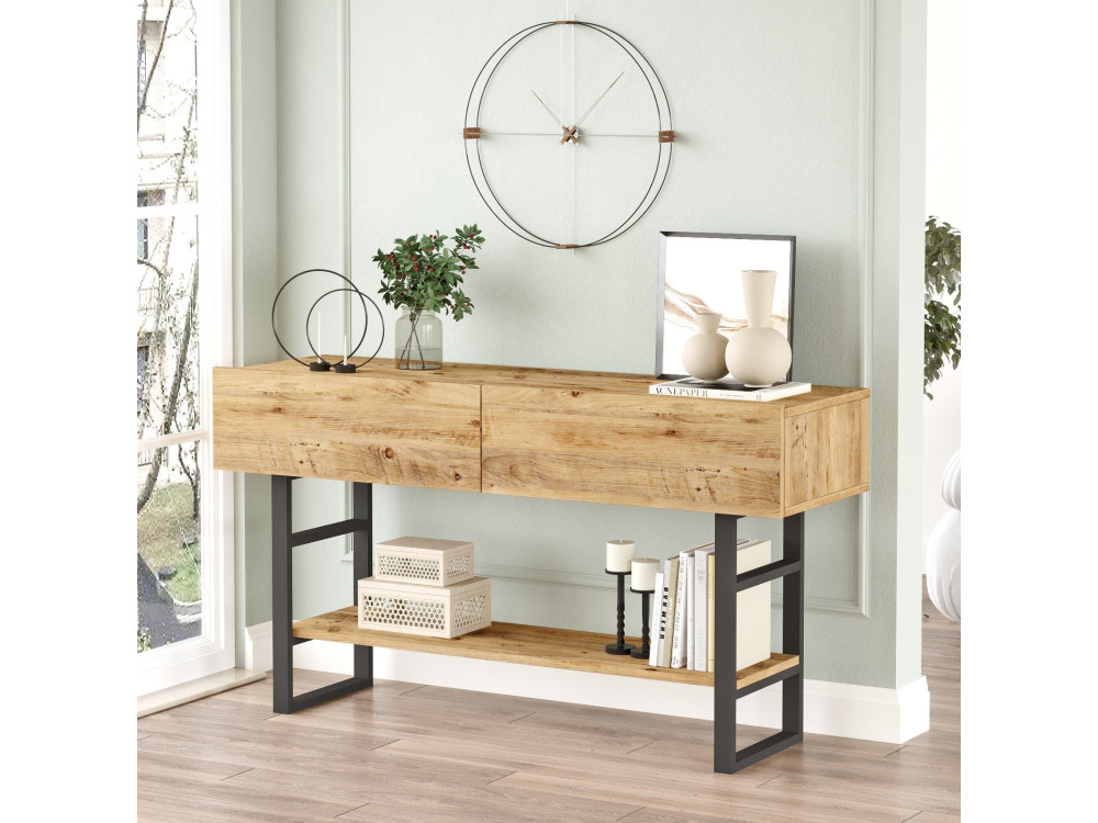 Houten console ML23" - 138 x 43 x 75 cm - Beige