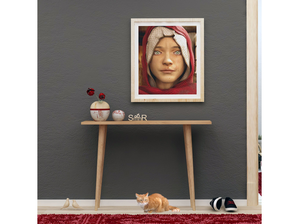 Houten console "Desidero" - 100 x 30 x 74 cm - Bruin