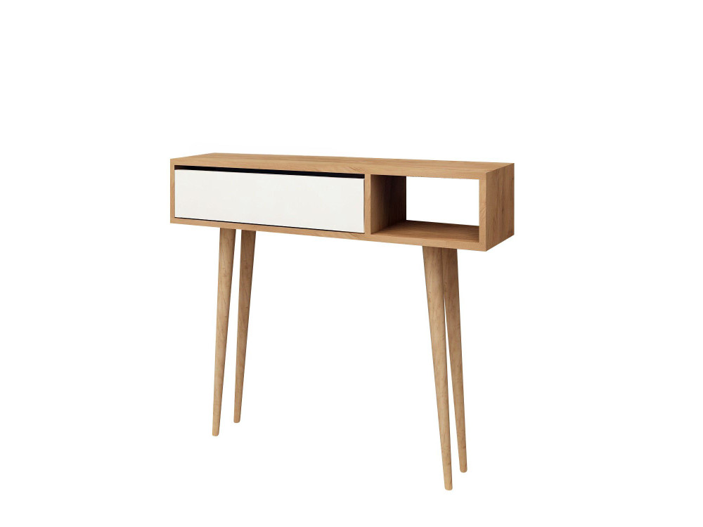 Houten console "Oseyo" - 100 x 30 x 94 cm - Bruin