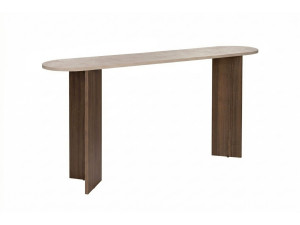 Houten console "Sira" - 150 x 35 x 75 cm - Travertin