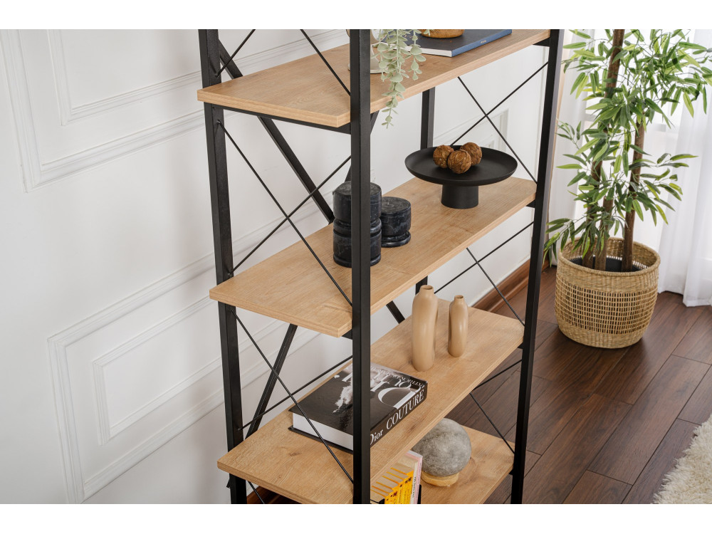 Houten boekenkast "Elysian" - 90 x 33 x 180 cm - BlackOak