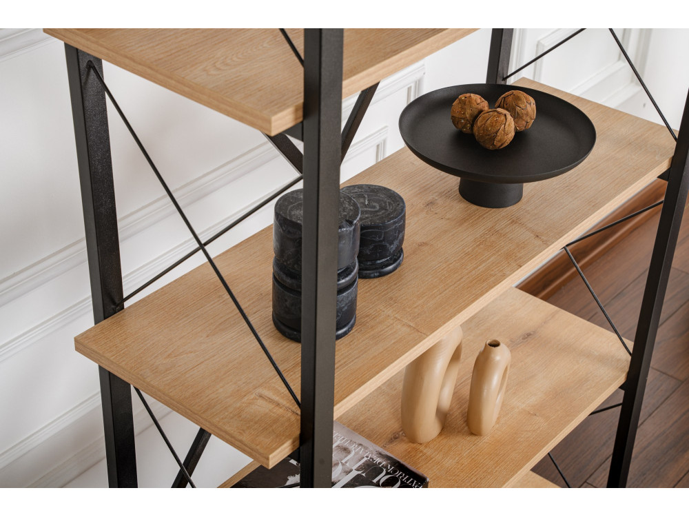 Houten boekenkast "Elysian" - 90 x 33 x 180 cm - BlackOak