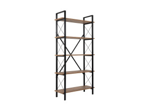 Houten boekenkast "Elysian" - 90 x 33 x 180 cm - Atlantic PineZwart