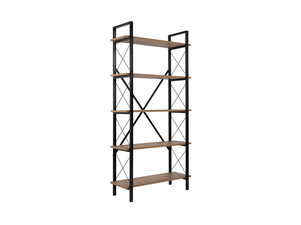 Houten boekenkast "Elysian" - 90 x 33 x 180 cm - Atlantic PineZwart