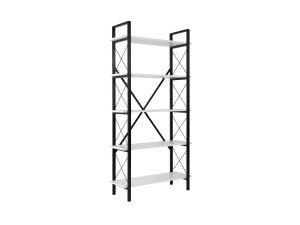 Houten boekenkast "Elysian" - 90 x 33 x 180 cm - WitZwart